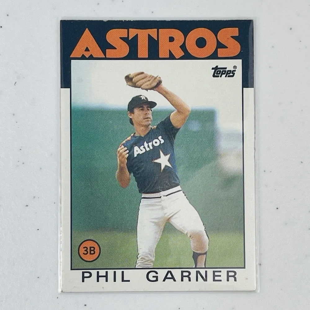 1986 Topps Baseball Card 83 Phil Garner Houston Astros Trading Card 3rd Base